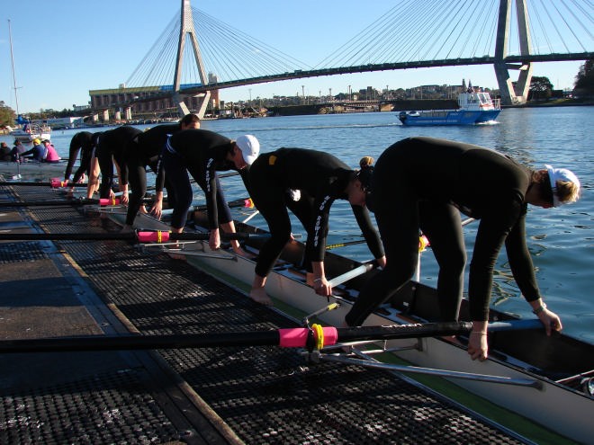 Push off for training © Sonya Walker